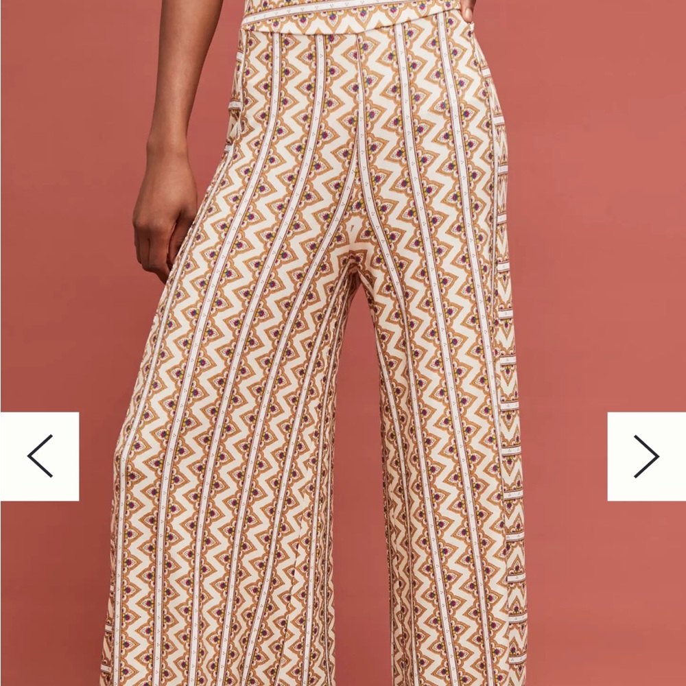 Farm Rio Striped Wide-Leg Pants